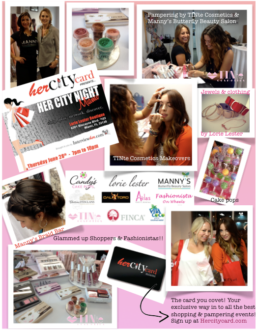 TINte Cosmetics pampers Her City Card Members at an exclusive Miami Shopping Event
