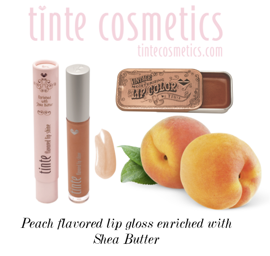 peach flavored lip gloss