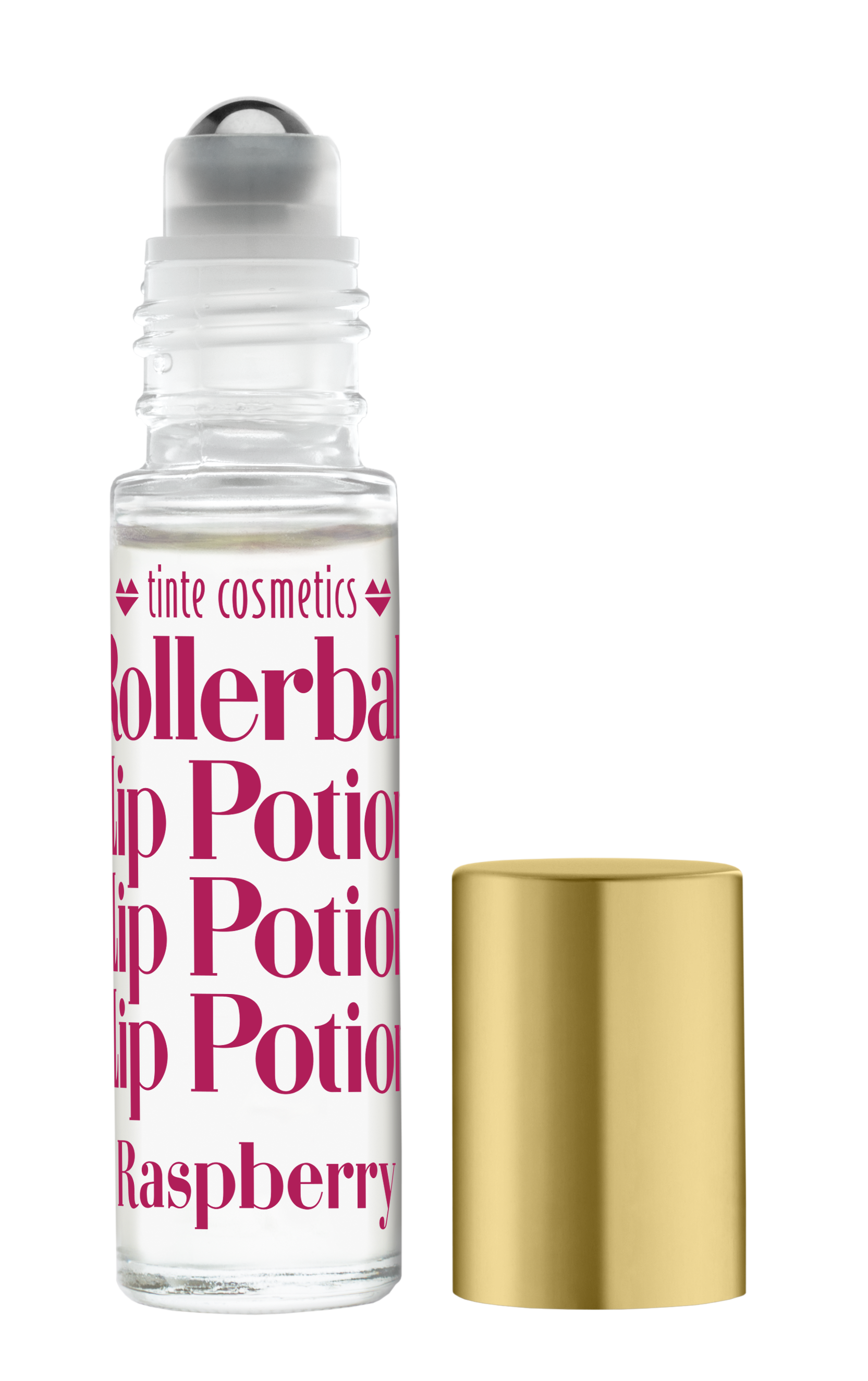 Organic Raspberry Rollerball Gloss Lip Kissing Potion | Tinte