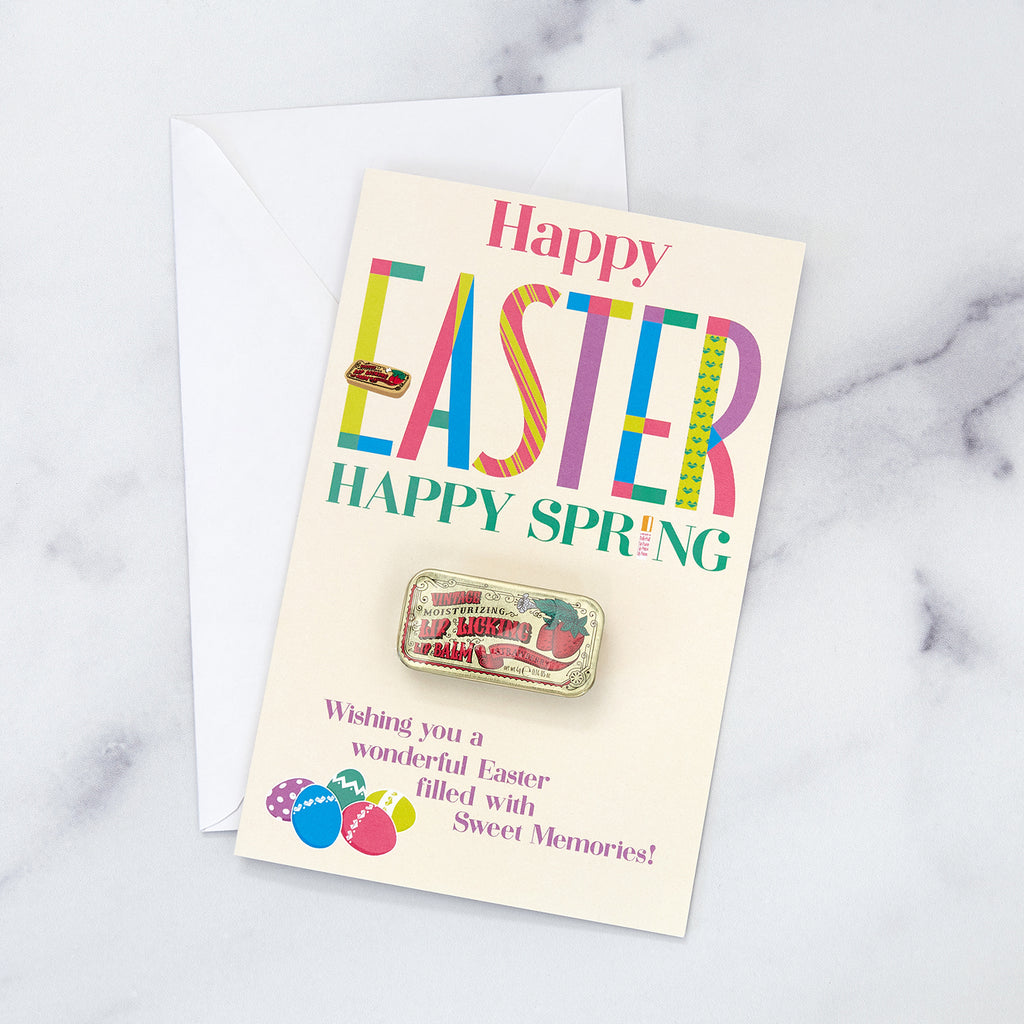 Tinte Easter Card - Strawberry Lip Licking Flavored Lip Balm