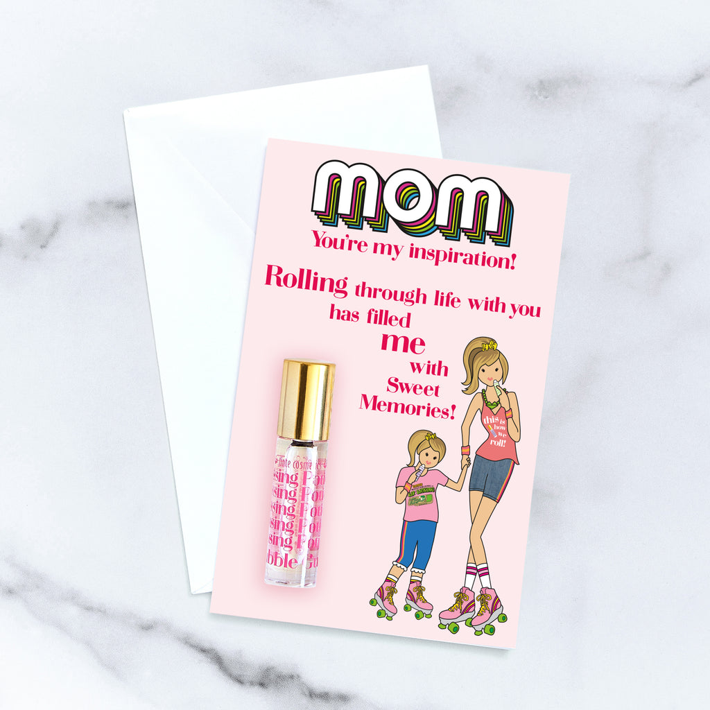Roller Mom Card - Bubble Gum Kissing Potion