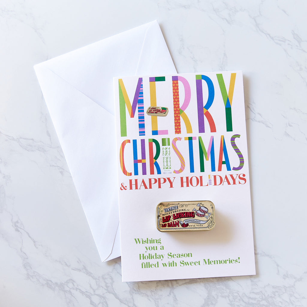 Tinte Christmas Card - Peppermint Lip Licking Flavored Lip Balm