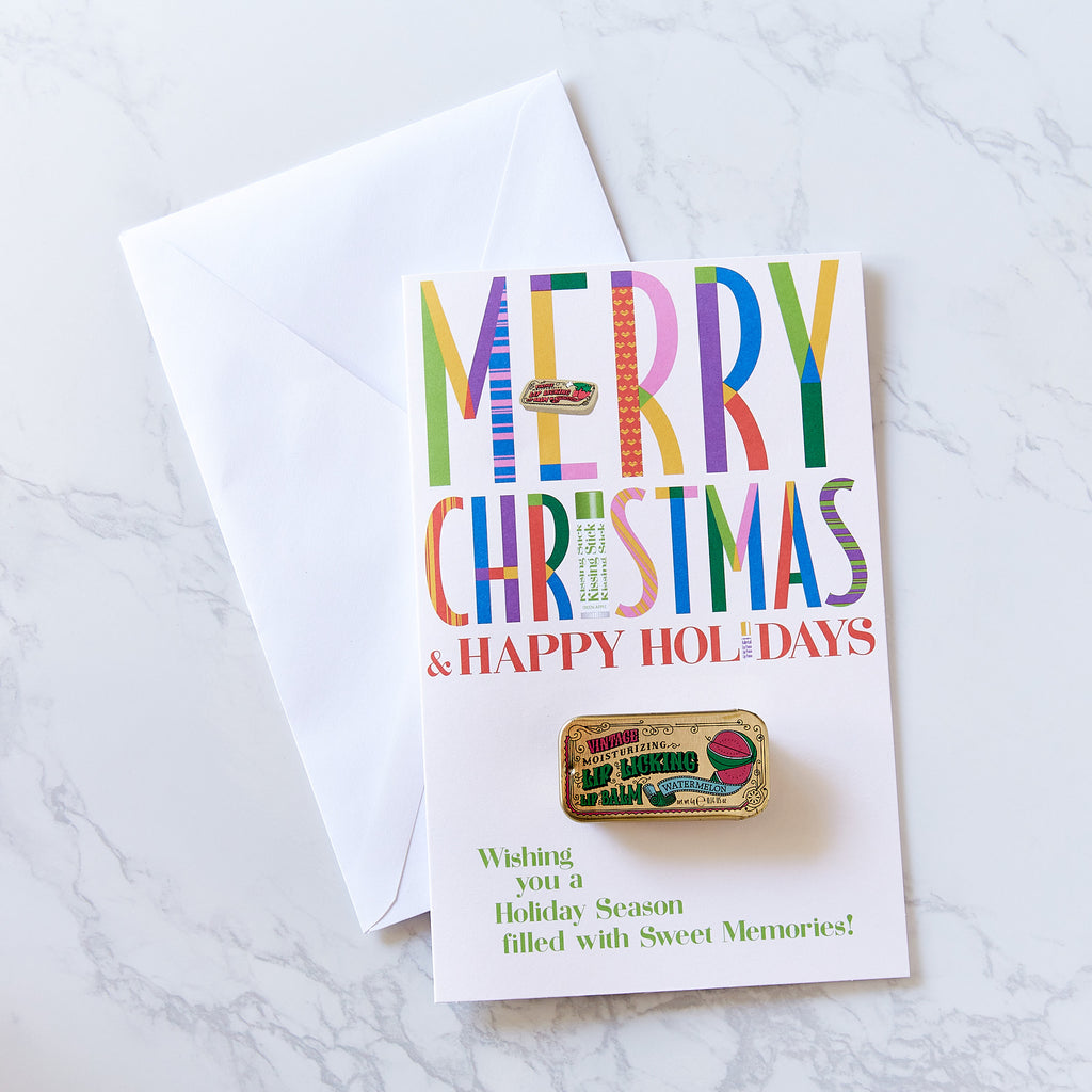 Tinte Christmas Card - Watermelon Lip Licking Flavored Lip Balm