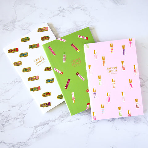 Sweet Notes - Trio of Notebooks (ALL 3) | Tinte Cosmetics