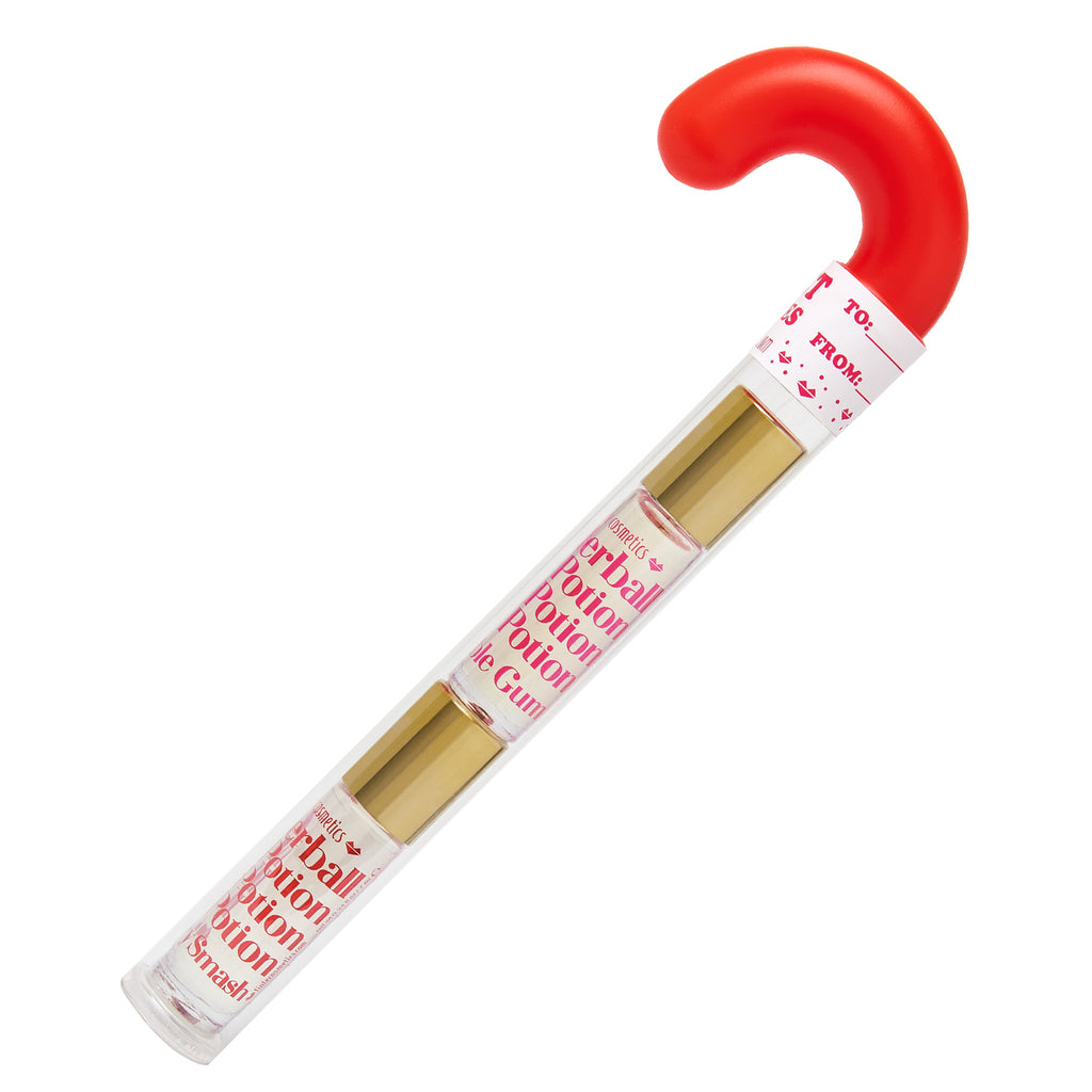 Candy Cane Organic Rollerball Lip Potion Kit: Bubble Gum & Cherry Smash