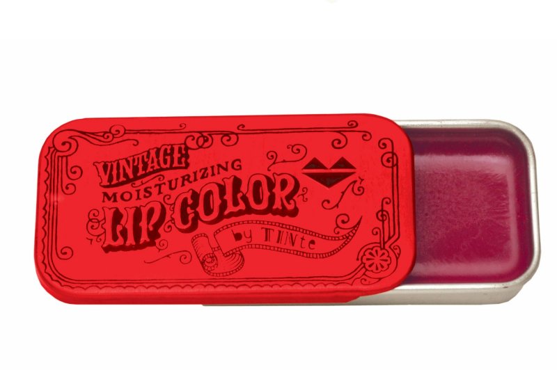 Peppermint Flavored Lip Gloss Vintage Slider Tin